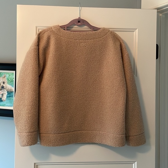 J. Crew Vintage Fleece Teddy Cropped Sweatshirt - Picture 5 of 8